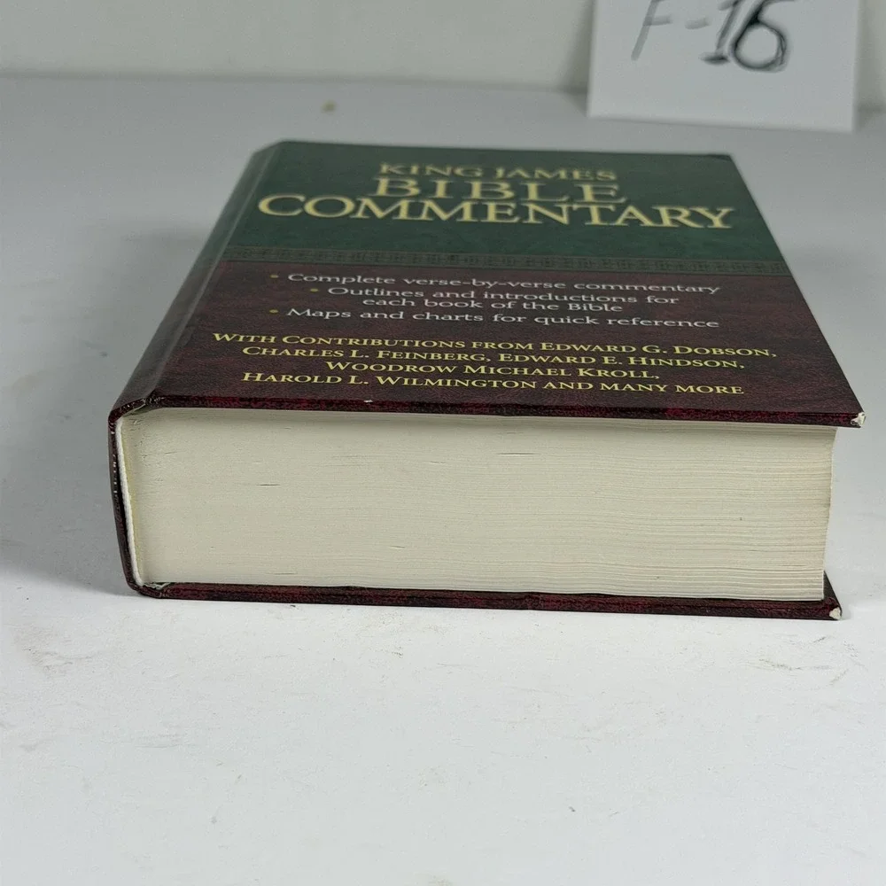 King James Bible Commentary Thomas Nelson Hardcover F-16